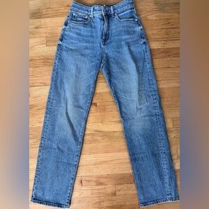 Madewell Women’s Straight Blue Jeans